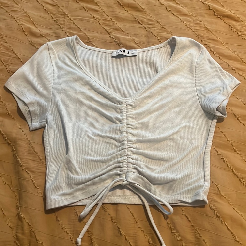 White Crop Top